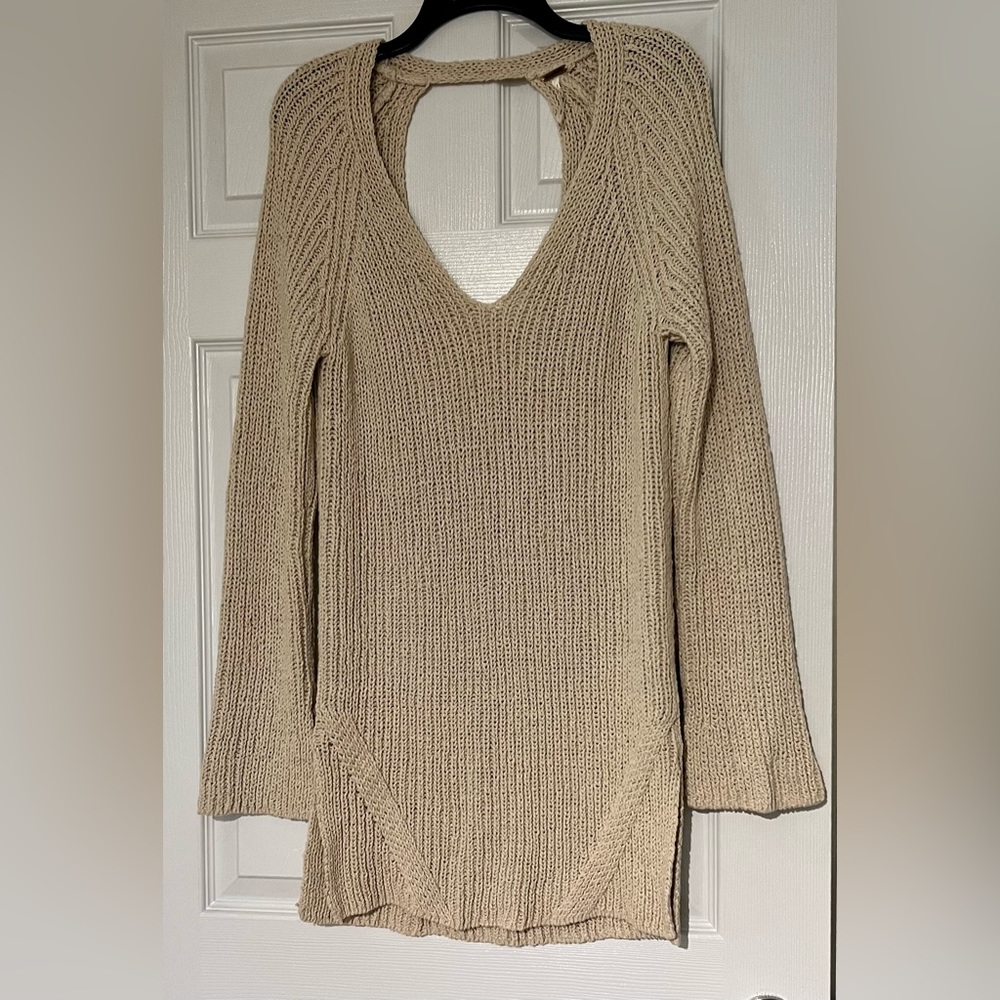 Free People Open Back Sweater